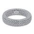 925 silver micro inlaid zircon ring sterling silver jewelry hip hop personality men's ring